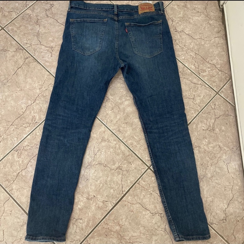 Levis 501 Original Fit Jeans Mens 34x32 Blue Wash Button Fly Straight Leg